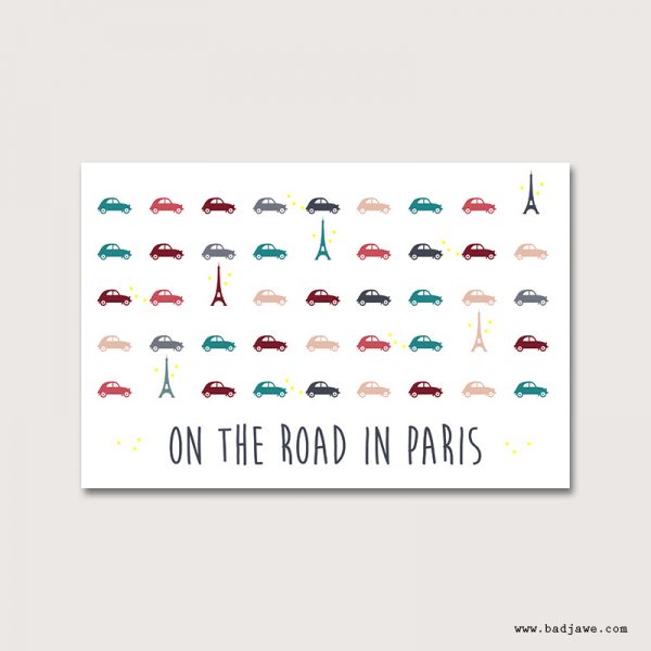 Cartes Postales - On the road in Paris : tour Eiffel