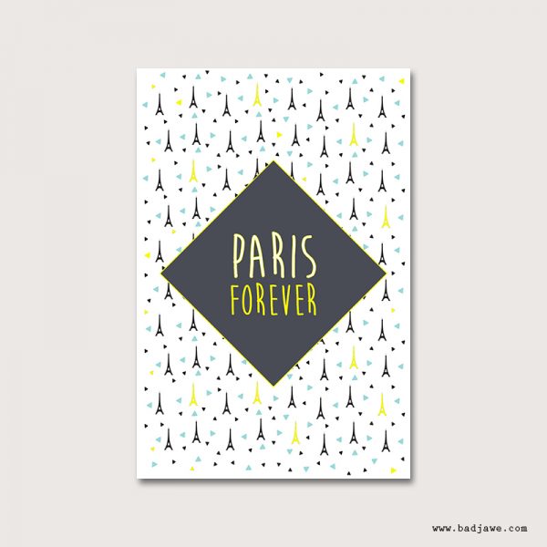 Cartes Postales - I Love Paris : Tour Eiffel - Paris