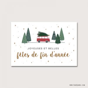 Cartes Postales - Joyeuses et belles fêtes de fin d'année - Français